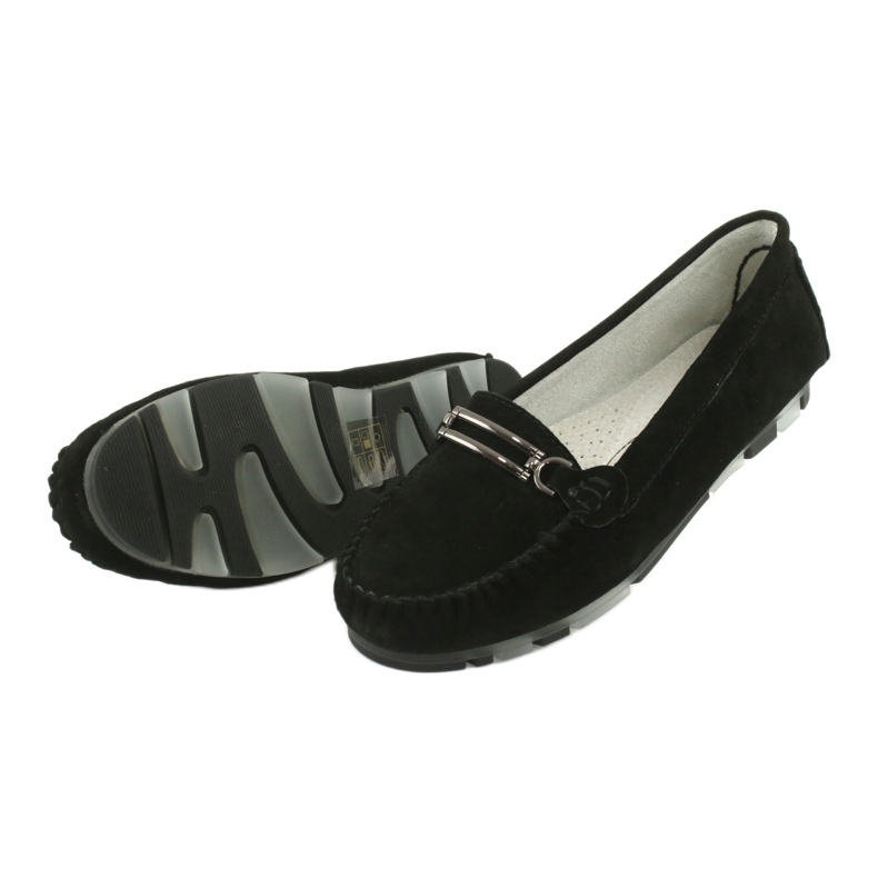 Mocassins en peau de chamois Filippo DP1202 noir 5