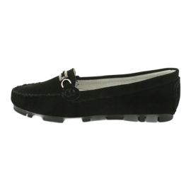 Mocassins en peau de chamois Filippo DP1202 noir 2