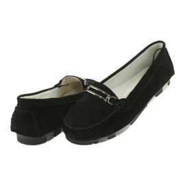 Mocassins en peau de chamois Filippo DP1202 noir 4