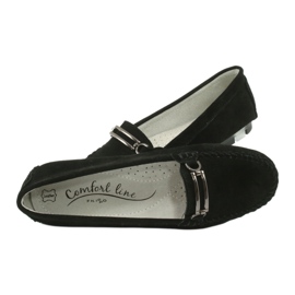 Mocassins en peau de chamois Filippo DP1202 noir 6
