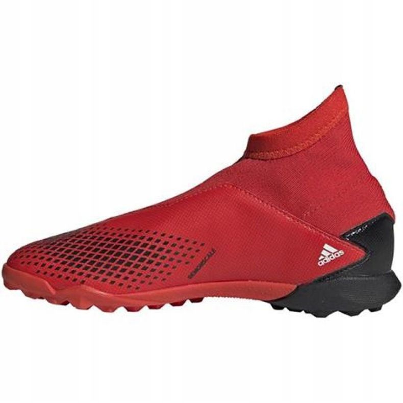 Chaussures de foot Adidas Predator 20.3 Ll Tf Jr EF1949 rouge rouge 2