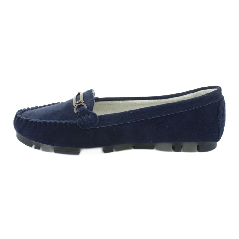 Mocassins en cuir suédé Filippo DP 1202 bleu 2