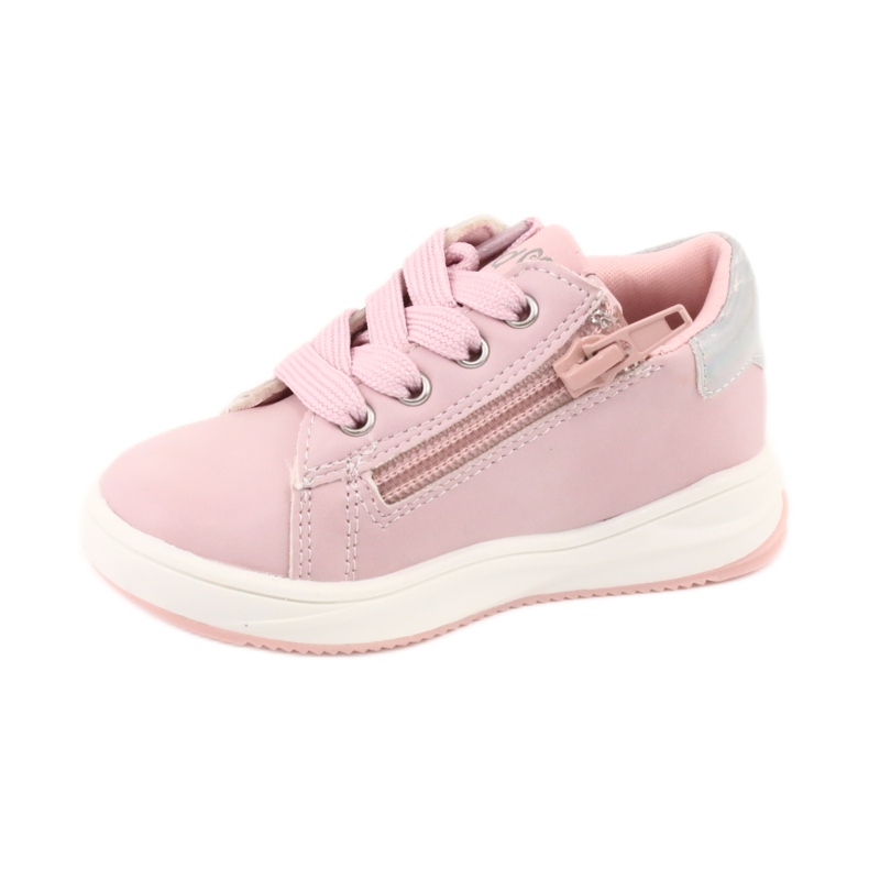 Chaussures de sport American Club GC15 star pour filles rose gris 2