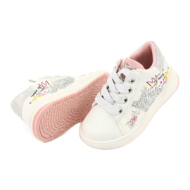 American Club Chaussures de sport pour filles avec une étoile GC15 White blanc 5