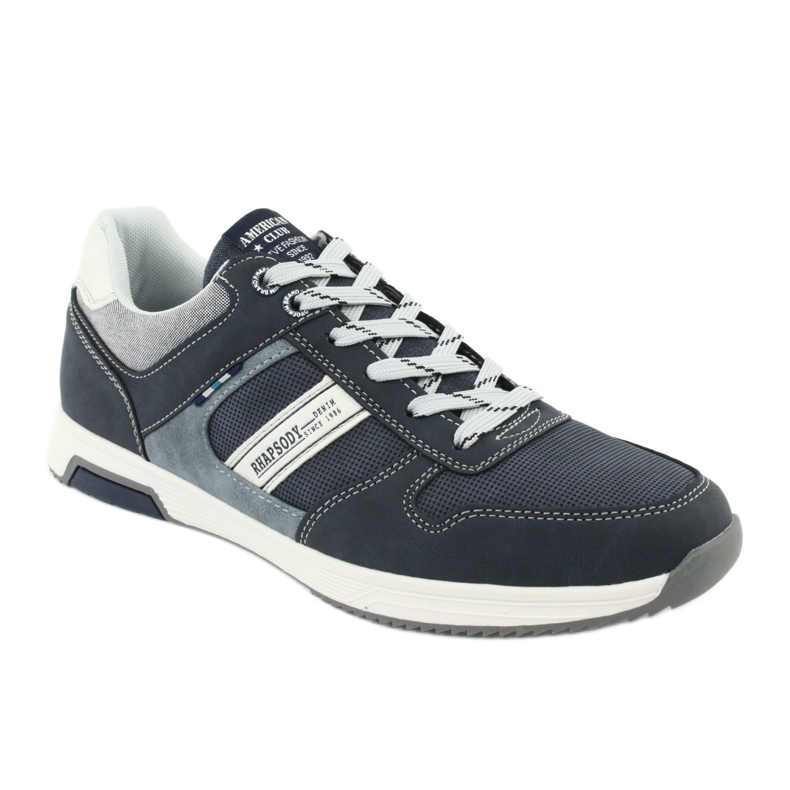 Chaussures de sport pour hommes ADI American Club RH01 bleu marin bleu gris 1