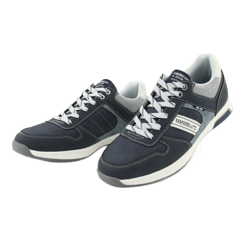 Chaussures de sport pour hommes ADI American Club RH01 bleu marine bleu gris 3