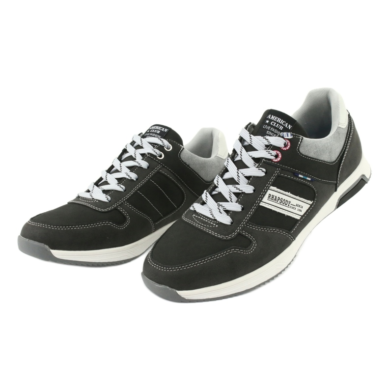 Chaussures de sport pour hommes ADI American Club RH01 noir gris 3