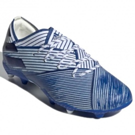 Chaussures de football Adidas Nemeziz 19.1 Fg Jr EG7238 multicolore blanc 1