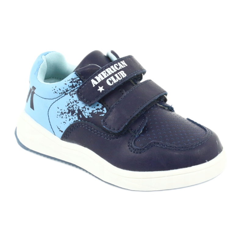 Chaussures de sport American Club GC18 Velcro bleu marine bleu 1