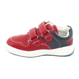 American Club Chaussures de sport velcro rouge / bleu marine 2