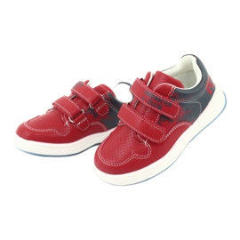 American Club Chaussures de sport velcro rouge / bleu marine 3