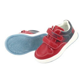 American Club Chaussures de sport velcro rouge / bleu marine 5