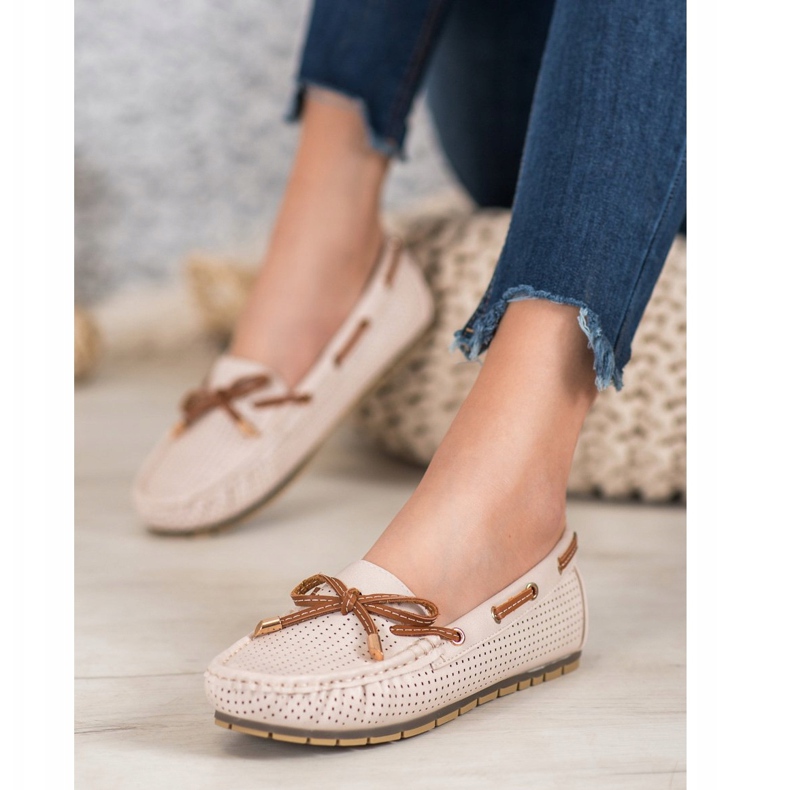 Kylie Mocassins confortables beige 2 Kylie Mocassins confortables beige 2