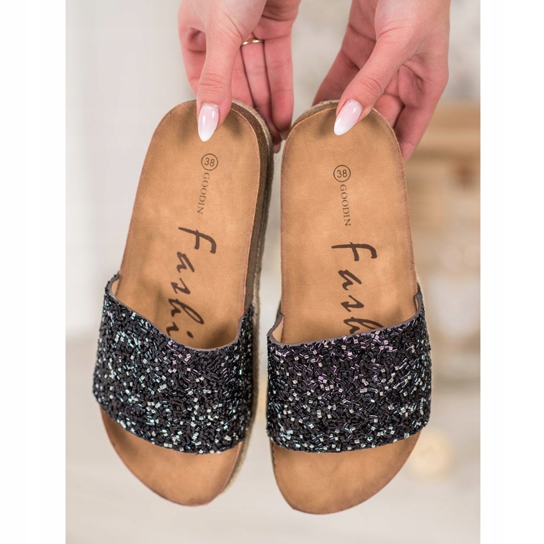 Goodin Pantoufles À La Mode Pour Femmes le noir 2