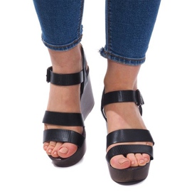 Sandales Compensées H244 Noir le noir 1