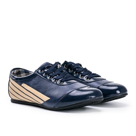 Chaussures de jazz classiques bleu marine 028-1 1