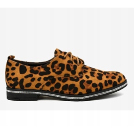 Chaussures de jazz noires, chamois léopard C-7222 le noir multicolore 2
