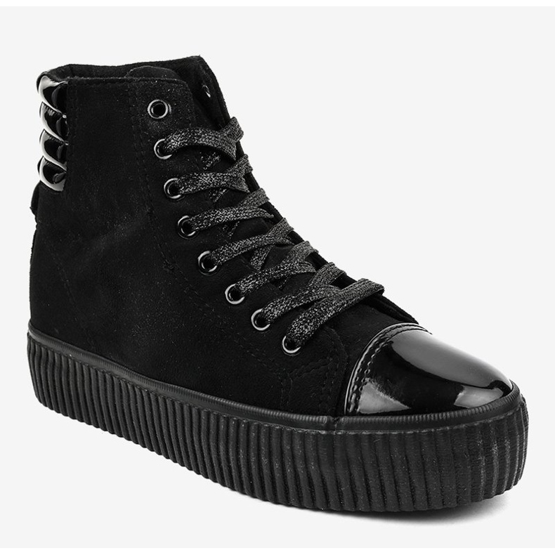 Baskets noires sur la plateforme pour femmes TL-53 1