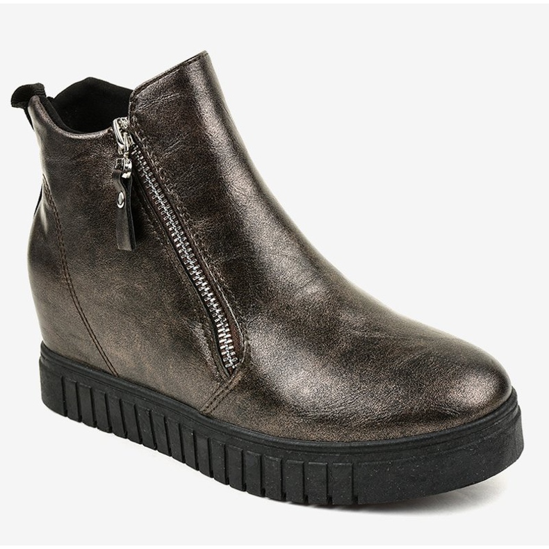 Baskets compensées marron 1757 brun 1