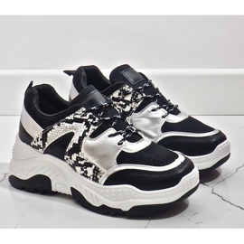Chaussures de sport serpent noir A88-56 gris 2