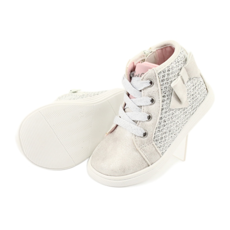 Chaussures de sport fille American Club GC17 blanc gris 5