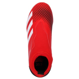 Chaussures d'intérieur adidas Predator 20.3 Ll In Jr EF1952 multicolore rouge 1