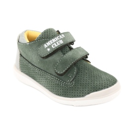 Bottes Avec Velcro American Club GC22 gris vert 1