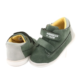Bottes Avec Velcro American Club GC22 gris vert 4