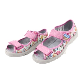 Chaussures enfant Befado 969X142 bleu rose gris vert jaune 3