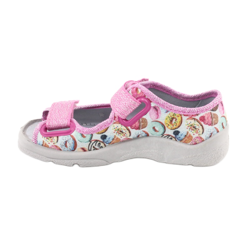 Chaussures enfant Befado 969X142 bleu rose gris vert jaune 2