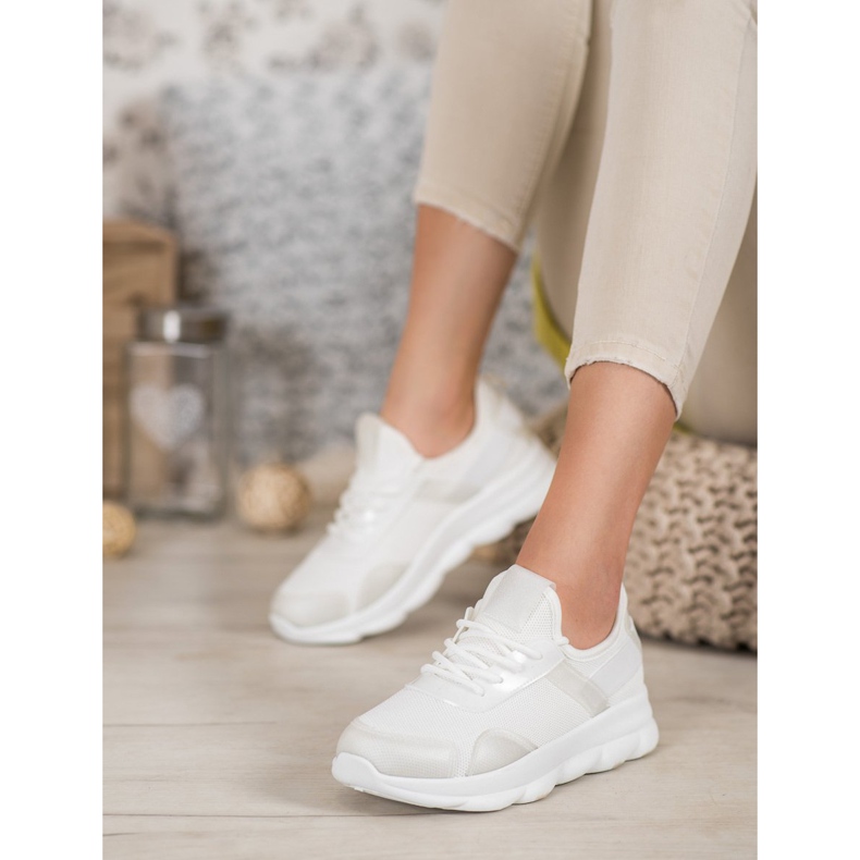 Marquiz Chaussures de sport à enfiler blanc 1