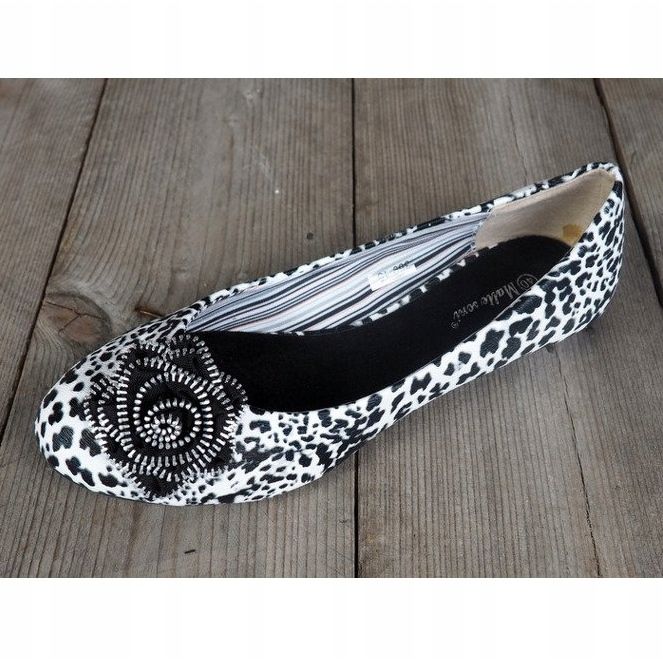 Ballerines Belle Décoration 369-15 Noir blanche le noir 1