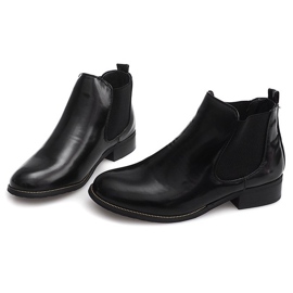 Bottines Laquées Avec élastique QQ48A Noir le noir 2