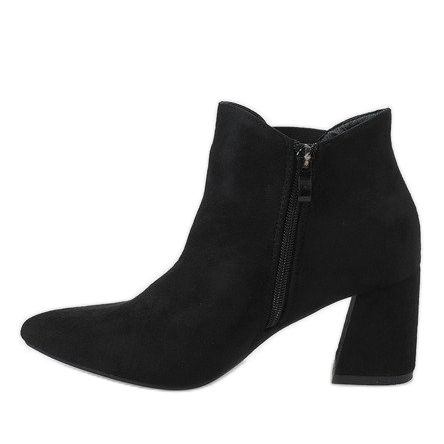 Bottines en daim noir sur le poteau 4826 le noir 2