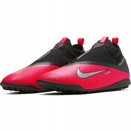 Nike React Phantom Vsn 2 Pro Df Tf M CD4174-606 chaussures de football rouge rouge 3