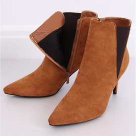 Chelsea boots sur un talon aiguille camel TX-1852 Camel brun 3