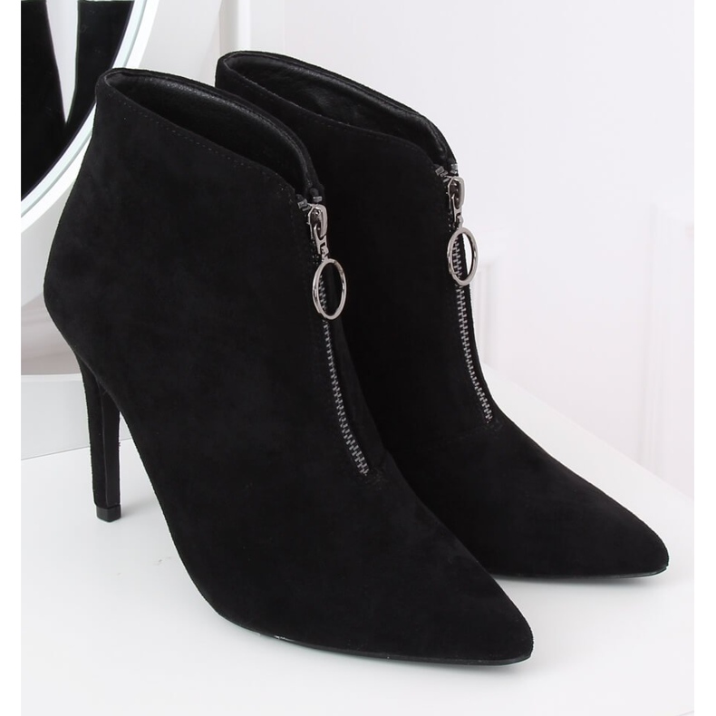 Bottines noires sur épingle noir A3-029 Noir 2