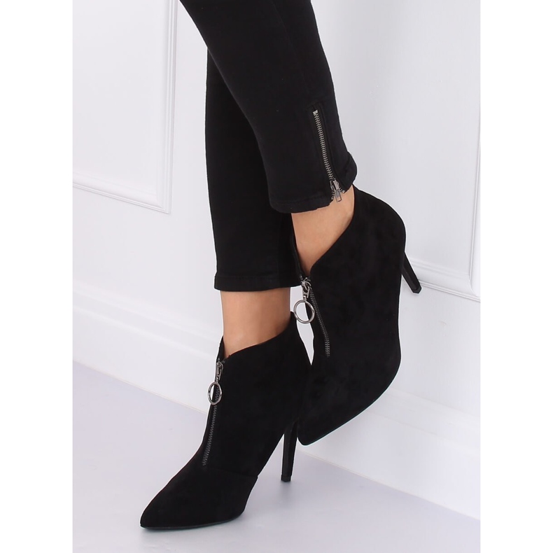 Bottines noires sur épingle noir A3-029 Noir 1