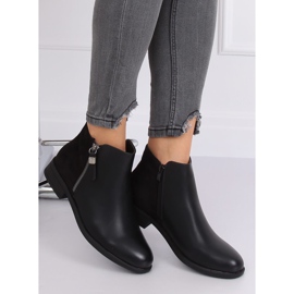 Bottines Chelsea noires pour femme B0-350 Noir le noir 2