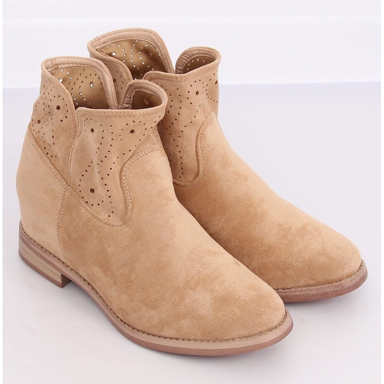 Bottes beiges ajourées NC1000 Beige 1