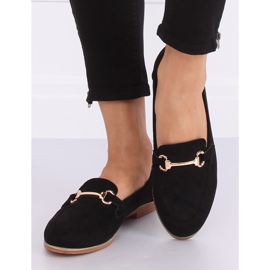 Noir Mocassins femme noirs T355P Noir le noir 1