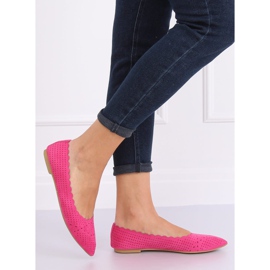 Ballerines ajourées fuchsia NK18P Fushia rose 1