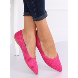 Ballerines ajourées fuchsia NK18P Fushia rose 3