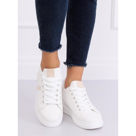 Chaussures de sport femme blanches BL201P Beige 1 Chaussures de sport femme blanches BL201P Beige 1