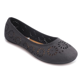 Ballerines Ajourées A009 Gris 1