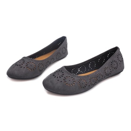 Ballerines Ajourées A009 Gris 2