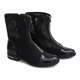 Boots Ajourées Zippered X362 Noir le noir 3