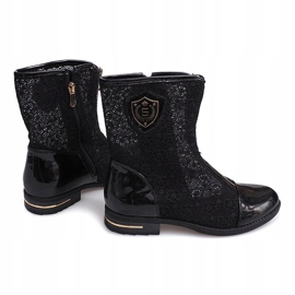 Boots Ajourées Zippered X362 Noir 1