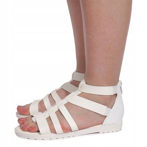 Sandales romaines LEI-109 Blanc 2