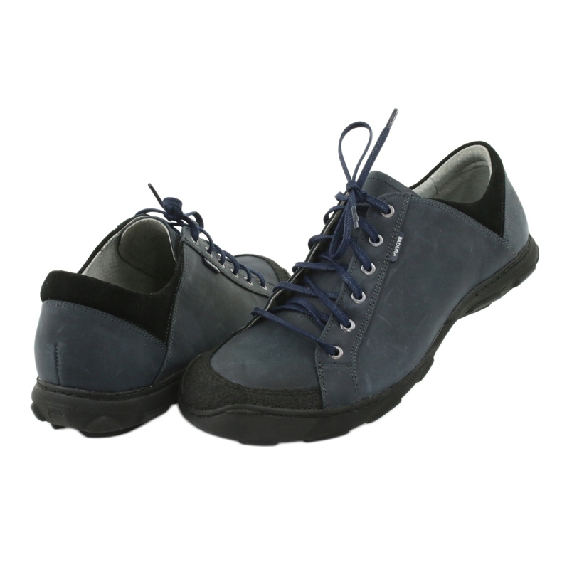 Grenade Badura 3176 chaussures de sport le noir bleu marin 4